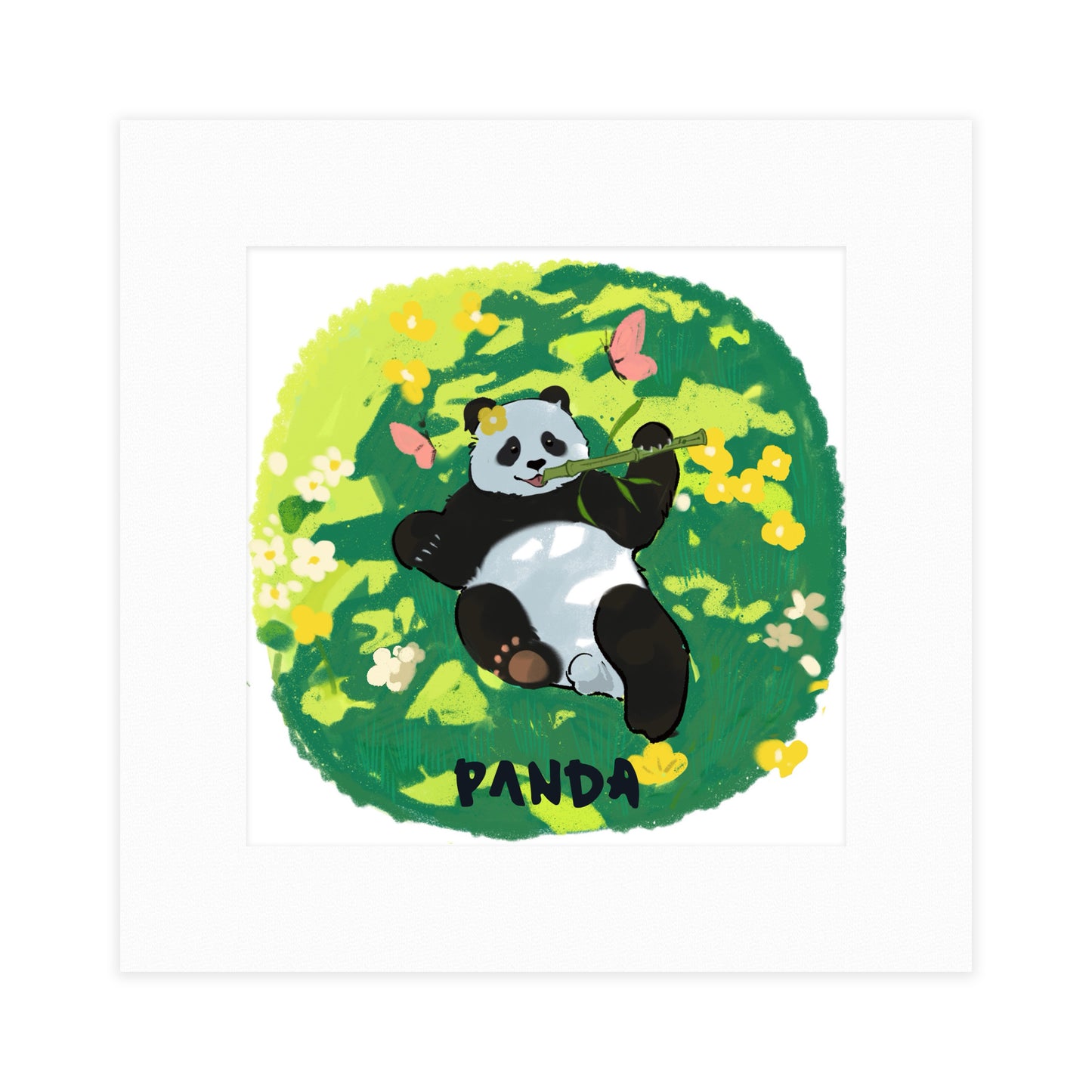 Panda brand IP animal cardboard picture frame illustrations 16.7CM*16.7CM