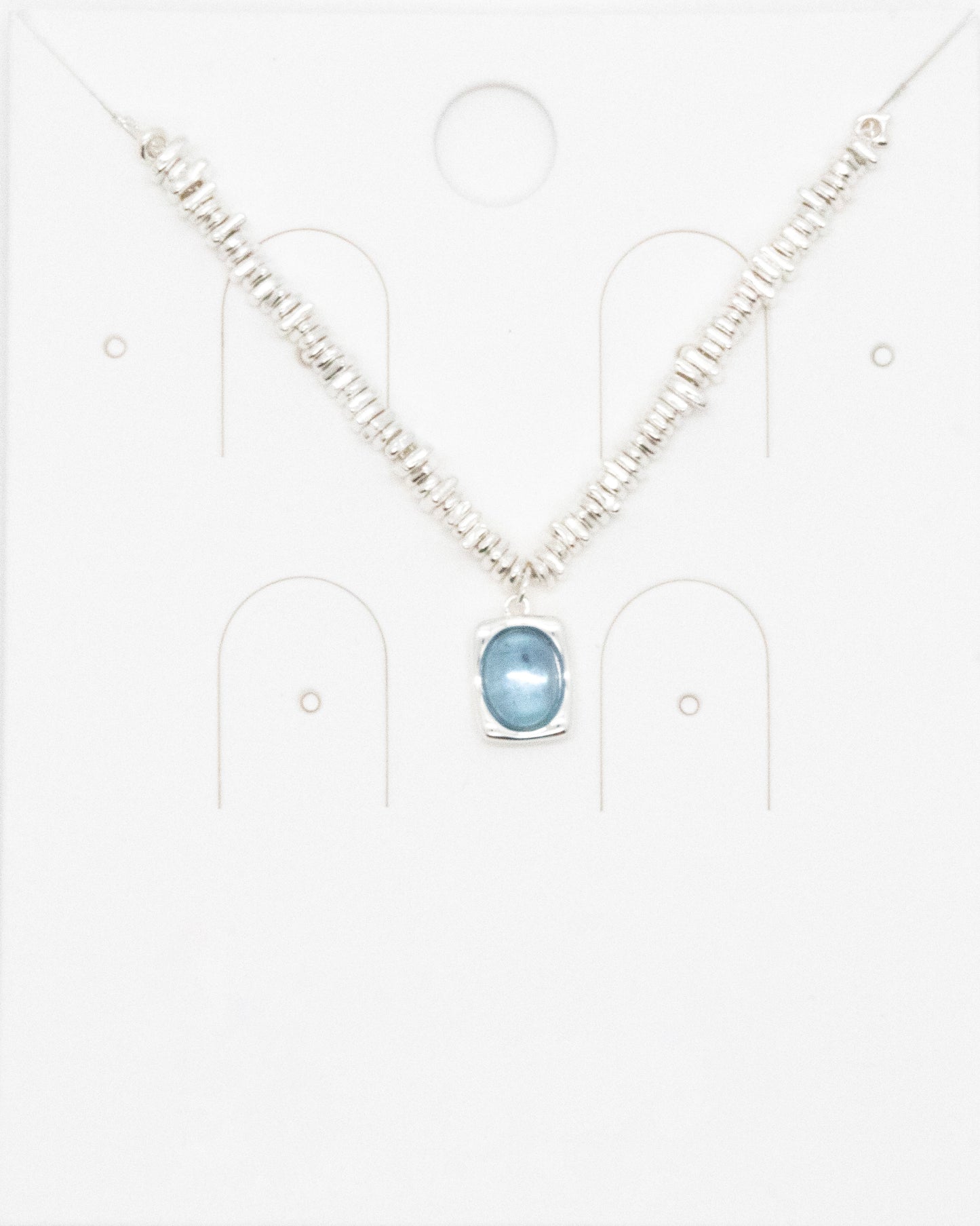Blue Qiya Ring Necklace