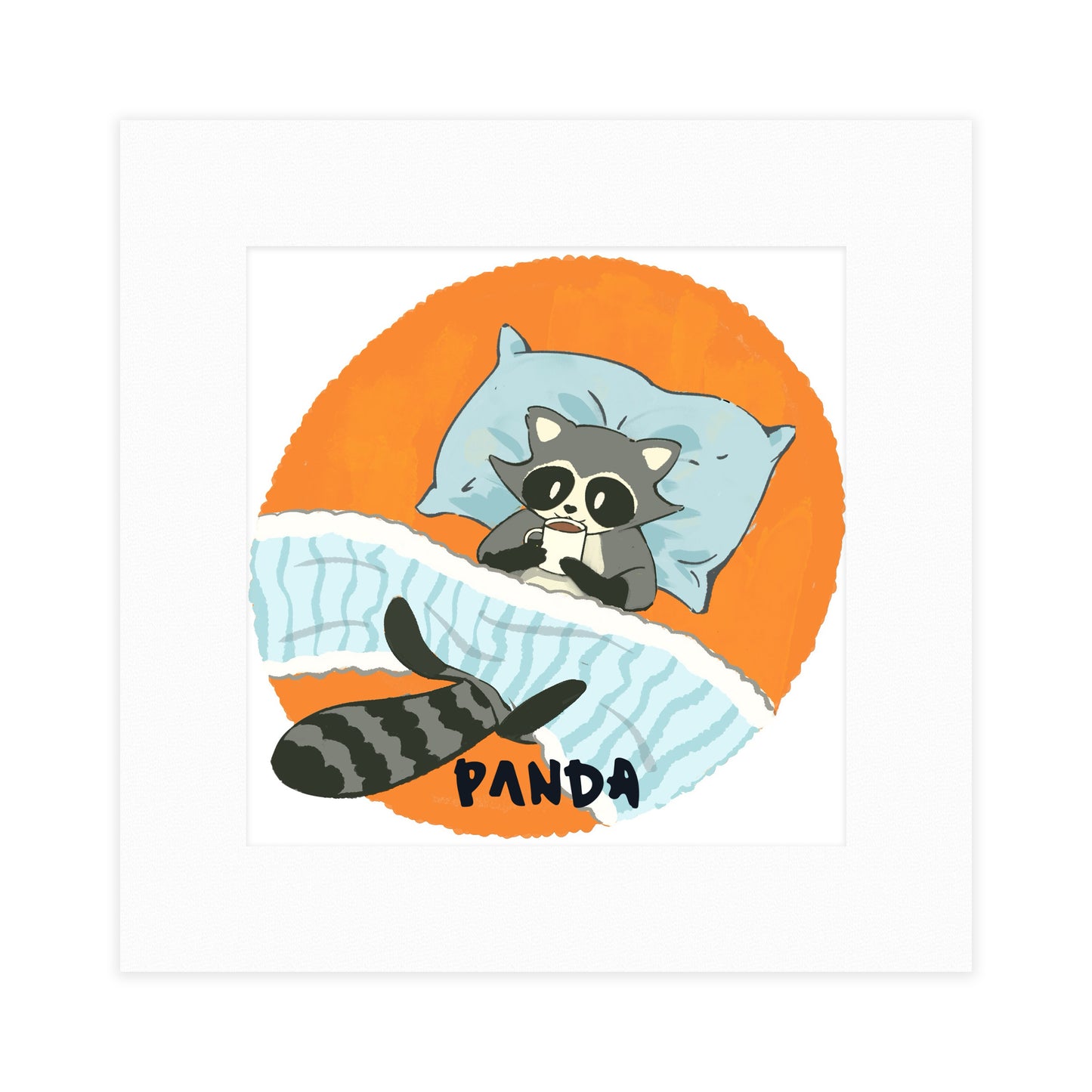 Panda brand IP animal cardboard picture frame illustrations 16.7CM*16.7CM
