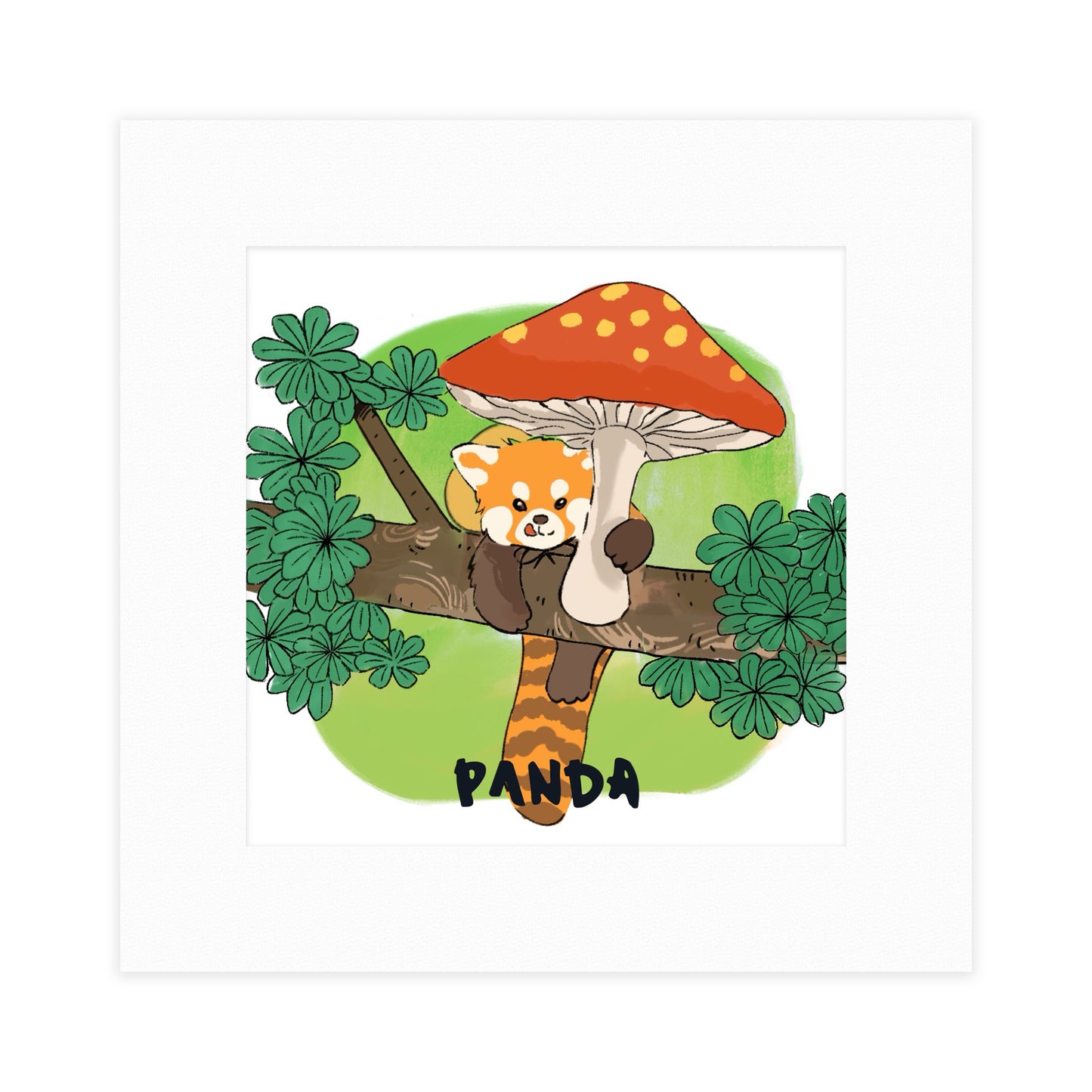 Panda brand IP animal cardboard picture frame illustrations 16.7CM*16.7CM