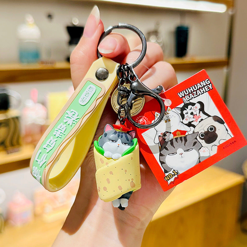 Genuine My Emperor Cat Bazaar Black Car Keychain Chain High-grade Girls Small Gift Couple Schoolbag Pendant Wholesale