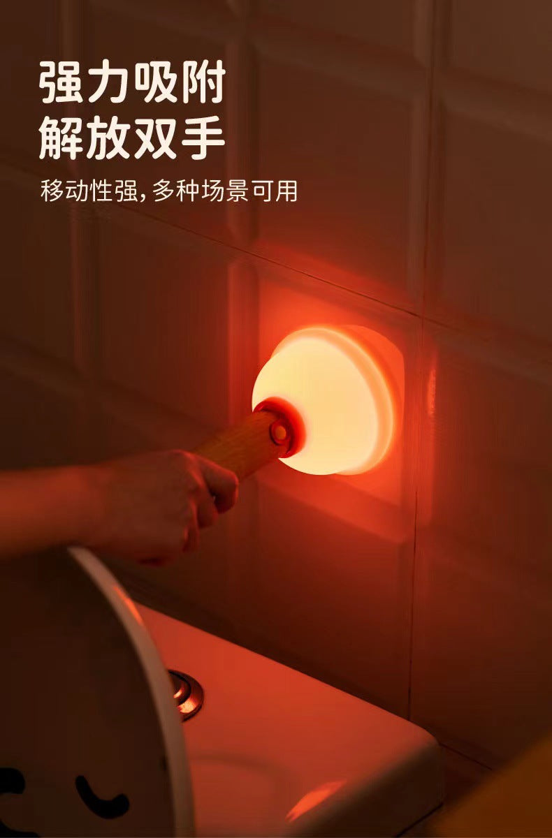 Toilet suction night light Bedside lighting USB charging atmosphere night light funny creative design handheld atmosphere light