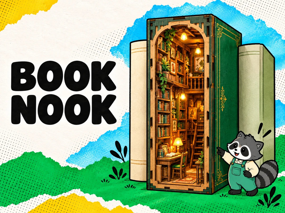 Book Nook — anteprima illustrata del mondo DIY.