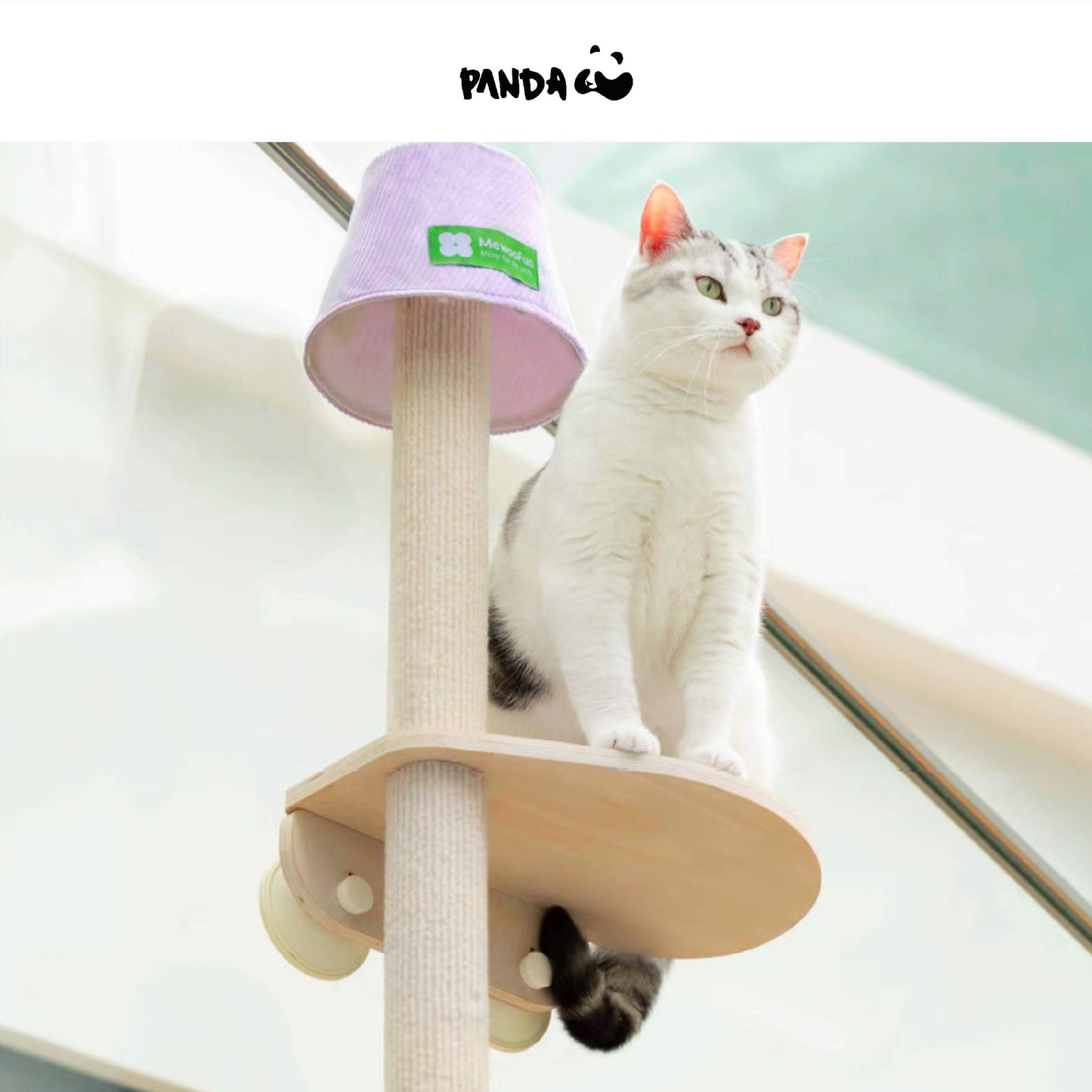 Cat Scratcher Post/Cat Window Scratching Post - Table Lamp Design