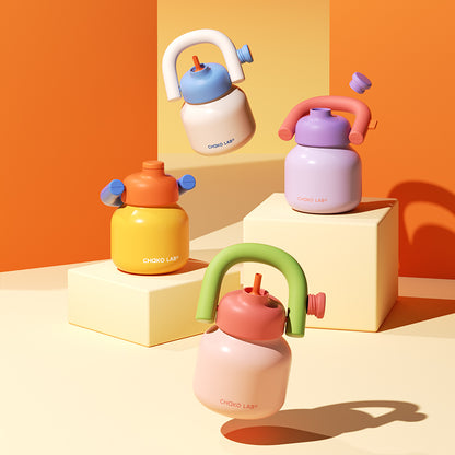 Carry a kettle and a water cup Iceberg Secret Enjoy the Peach Summer Afternoon Sunshine Pink Holiday (Pink)