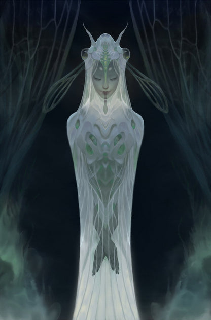 Cigale sorcière noire et blanche - Cigale sorcière blanche