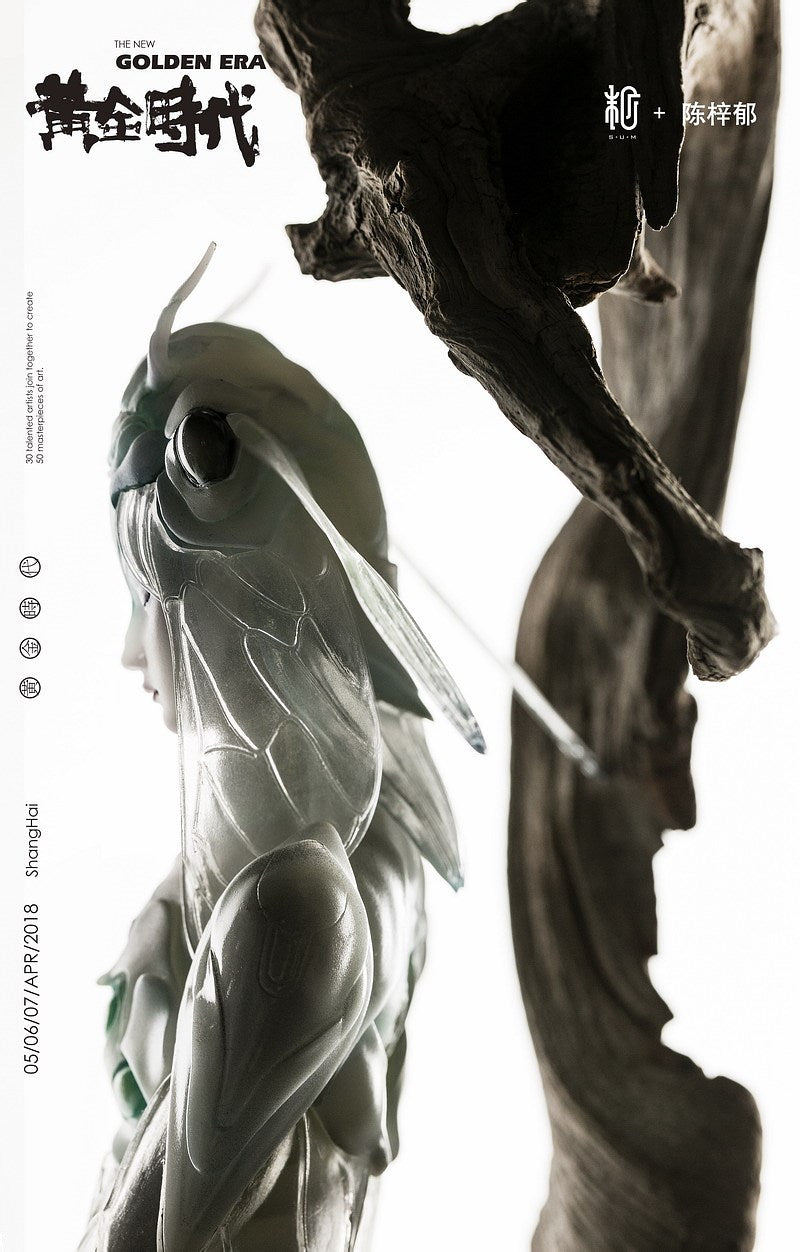 Cigale sorcière noire et blanche - Cigale sorcière blanche