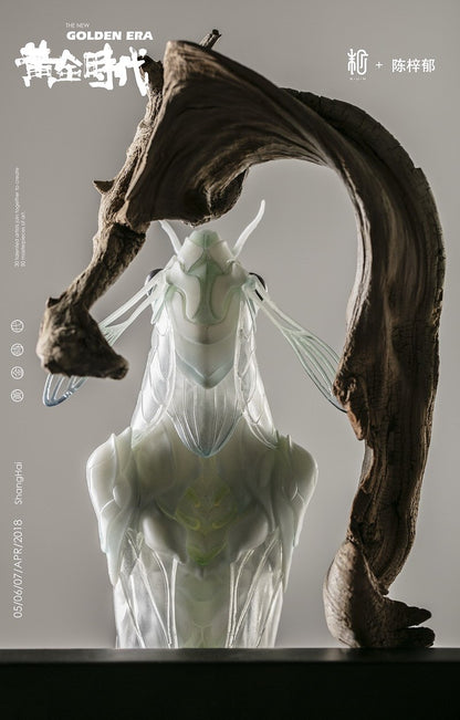 Cigale sorcière noire et blanche - Cigale sorcière blanche