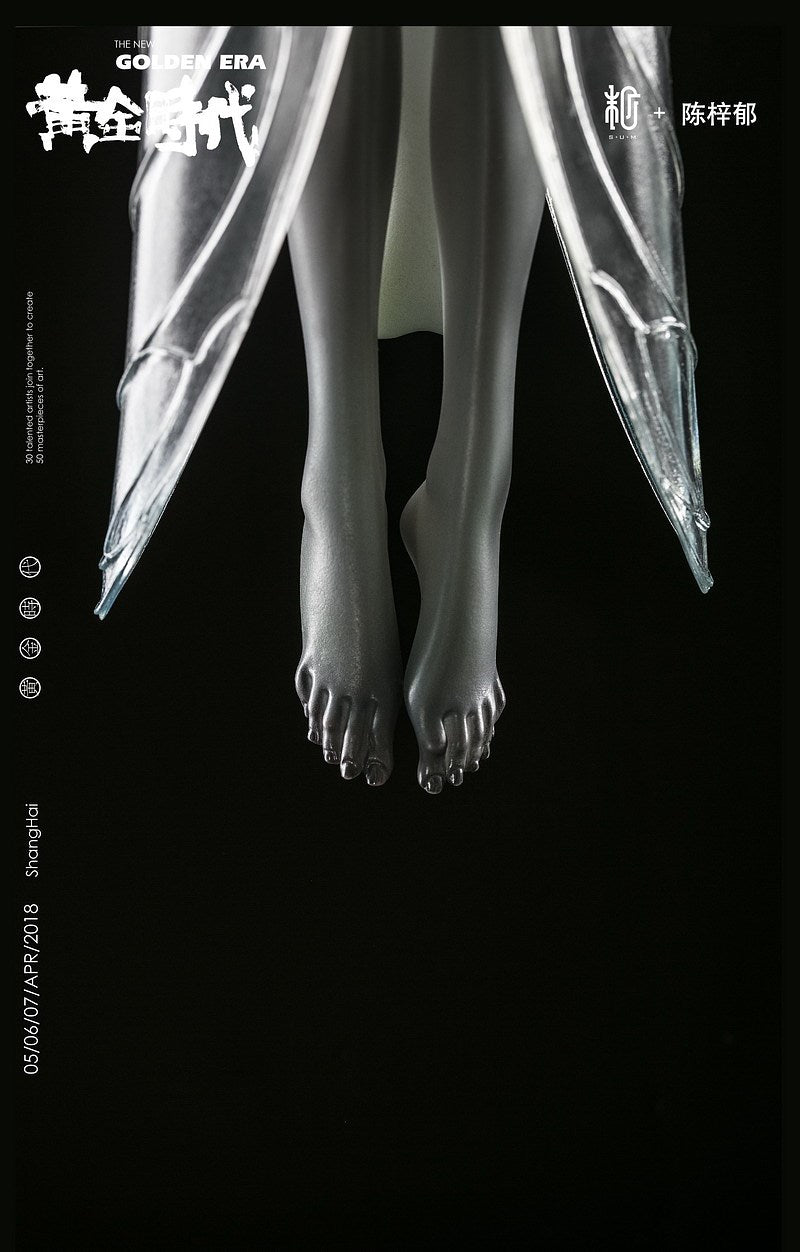 Cigale sorcière noire et blanche - Cigale sorcière blanche