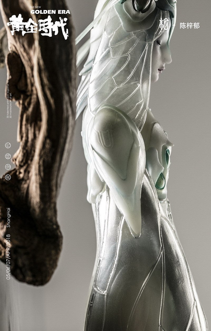 Cigale sorcière noire et blanche - Cigale sorcière blanche