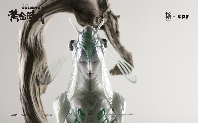 Cigale sorcière noire et blanche - Cigale sorcière blanche