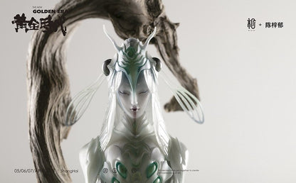 Cigale sorcière noire et blanche - Cigale sorcière blanche