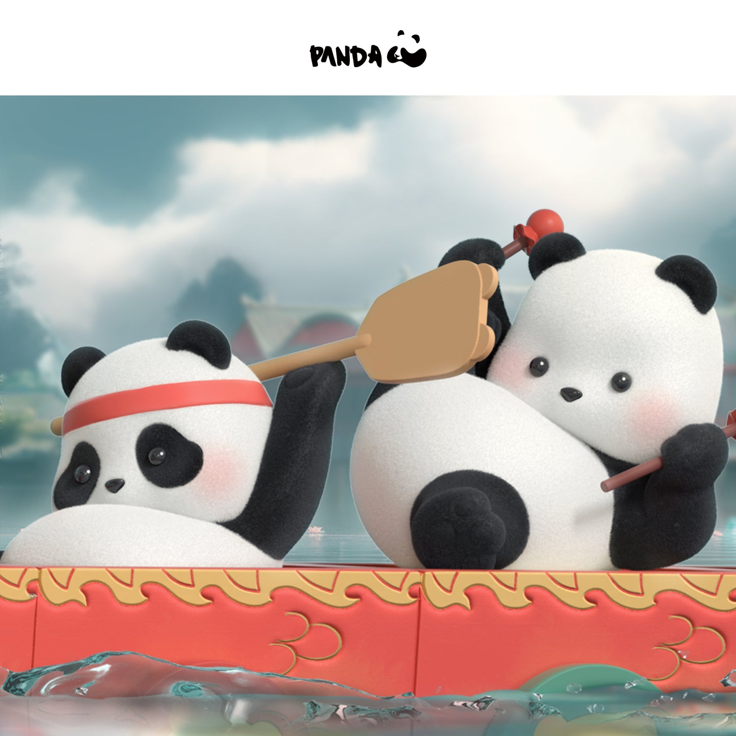 Panda Roll Dragon Boat Racing