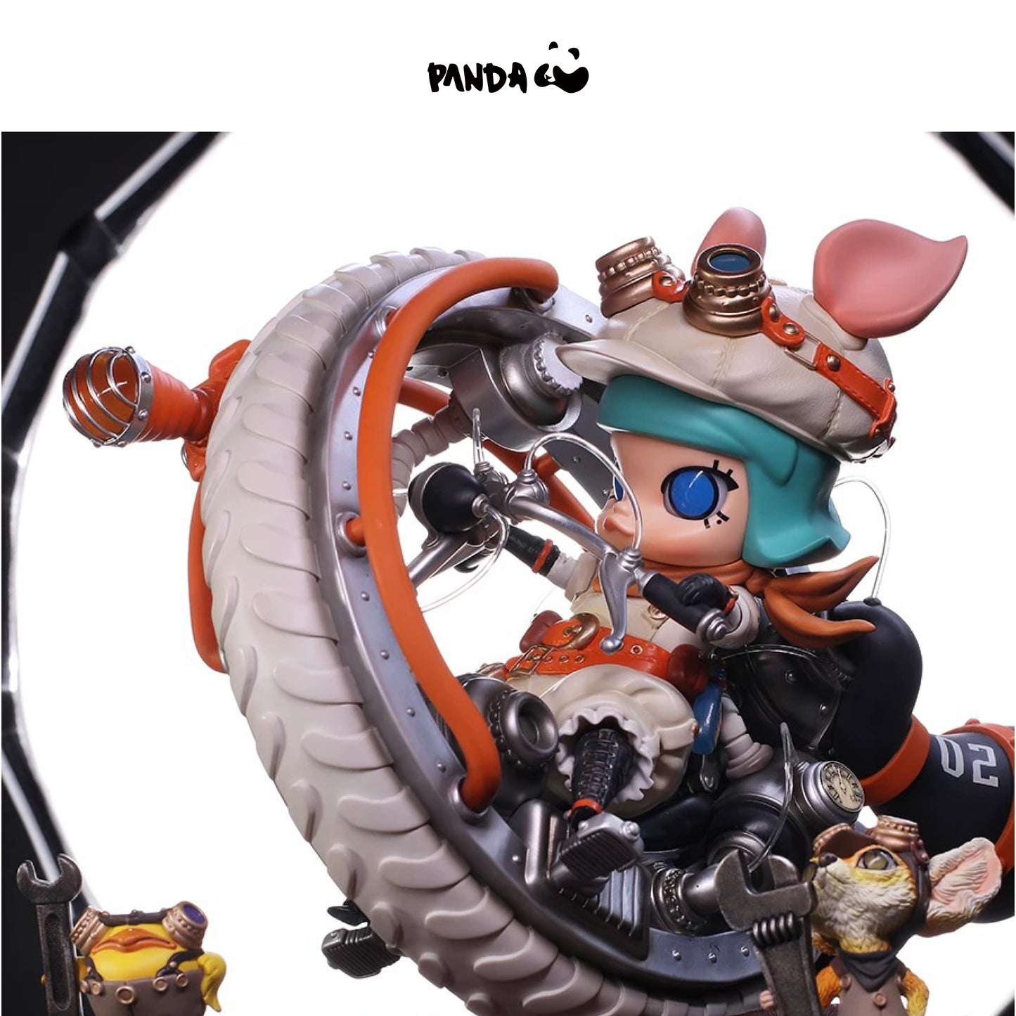 Mamoru Mamoru+POP｜“Steampunk Unicycle Storm Piggy MOLLY Special Edition” Art Sculpture  Mitsuji Kamata