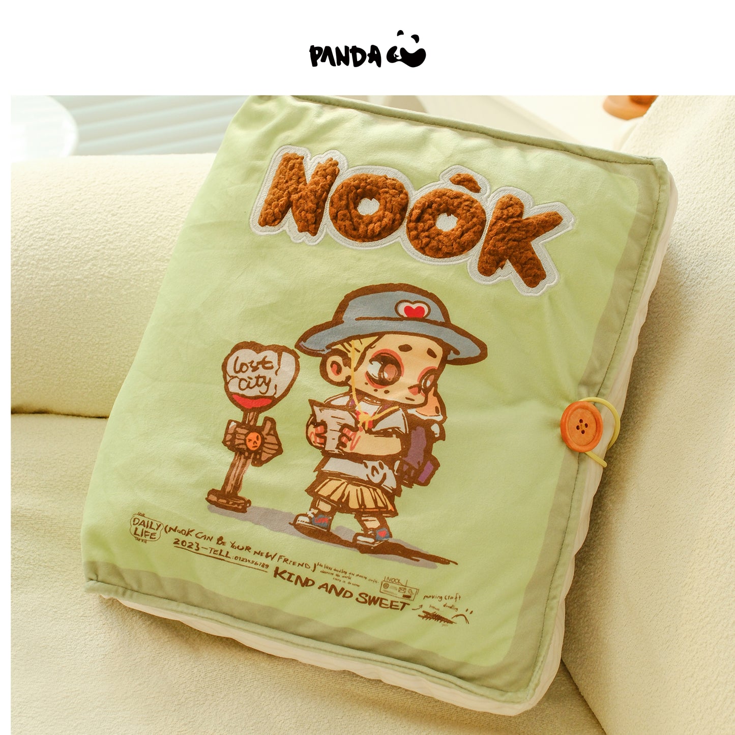 NOOK  Quest for the Heart Comic Book Pillow
