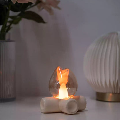 Flame table night light