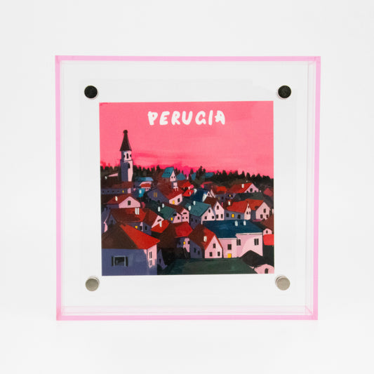 Quadro Perugia – Rosa, 15 × 15 cm