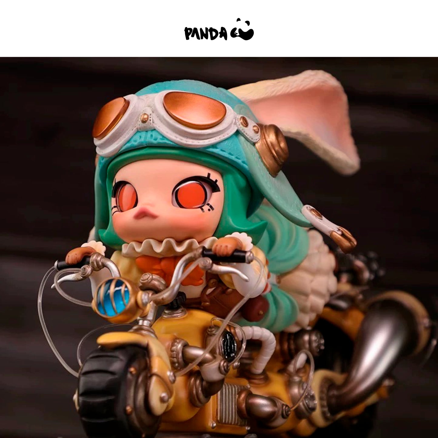 Mamma Mamma Maker+POP｜“Steampunk Bursting Speed Bunny MOLLY” V2 Molly's Play Art Statue Mitsuji Kamata