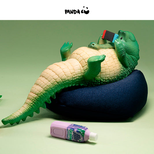 The Lazy Thing - Crocodile Nerd (Crocodile aux couleurs primaires). guodong