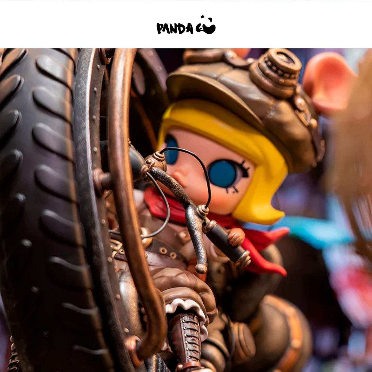 Mamma Mamma Maker+POP｜“Steampunk Unicycle Storm Piggy MOLLY” Jasmine High-end Art Statue  Mitsuji Kamata
