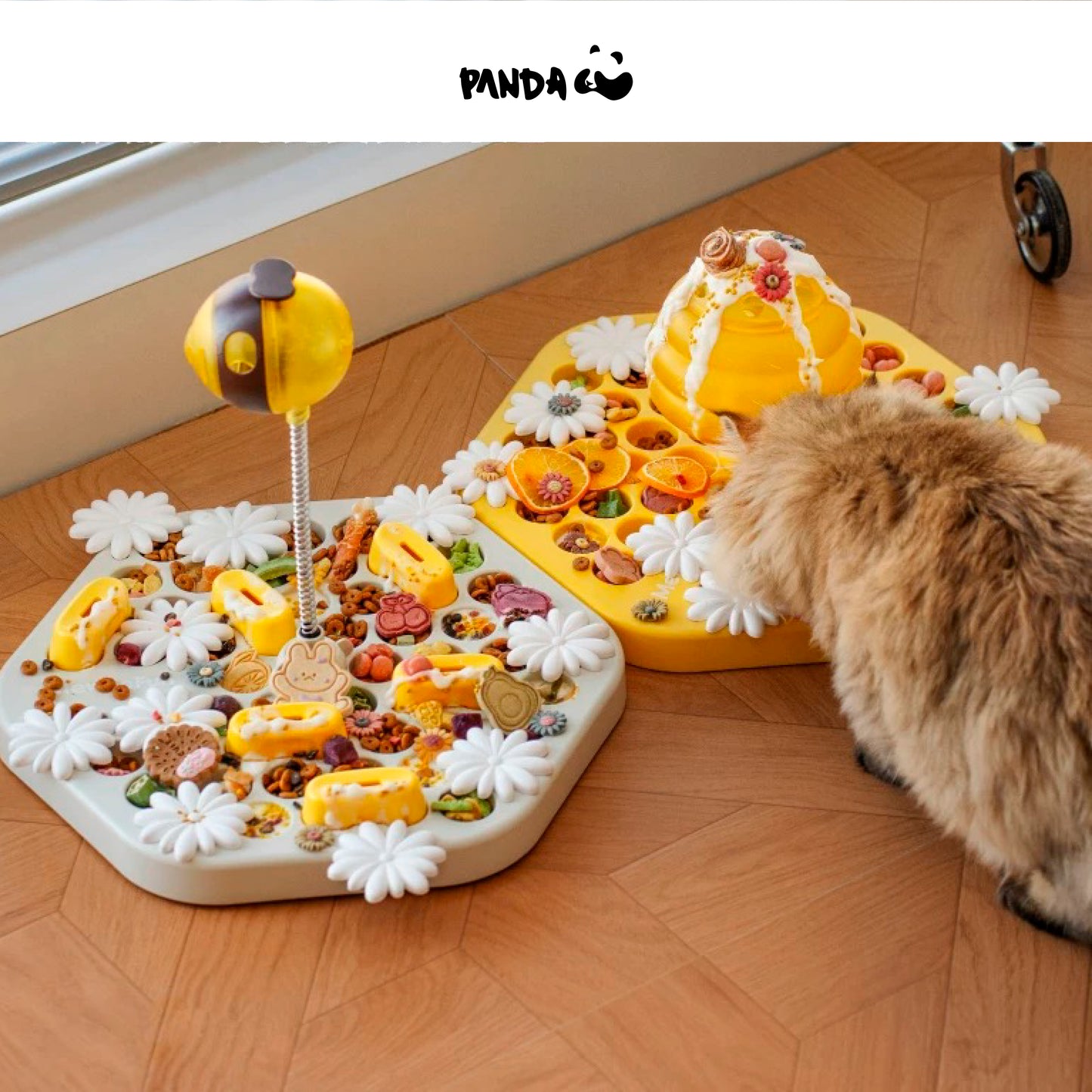QS22H Pet Snuffle Slow Feeder - Big Shakable Ball Design