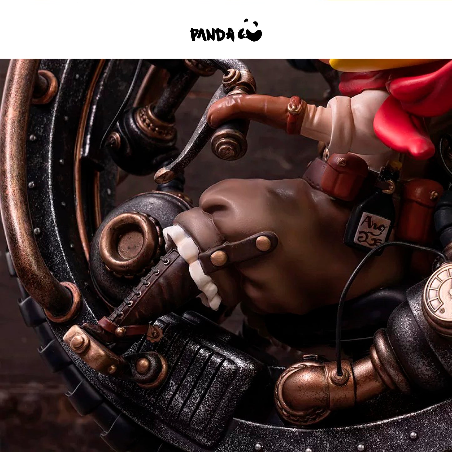 Mamma Mamma Maker+POP｜“Steampunk Unicycle Storm Piggy MOLLY” Jasmine High-end Art Statue  Mitsuji Kamata