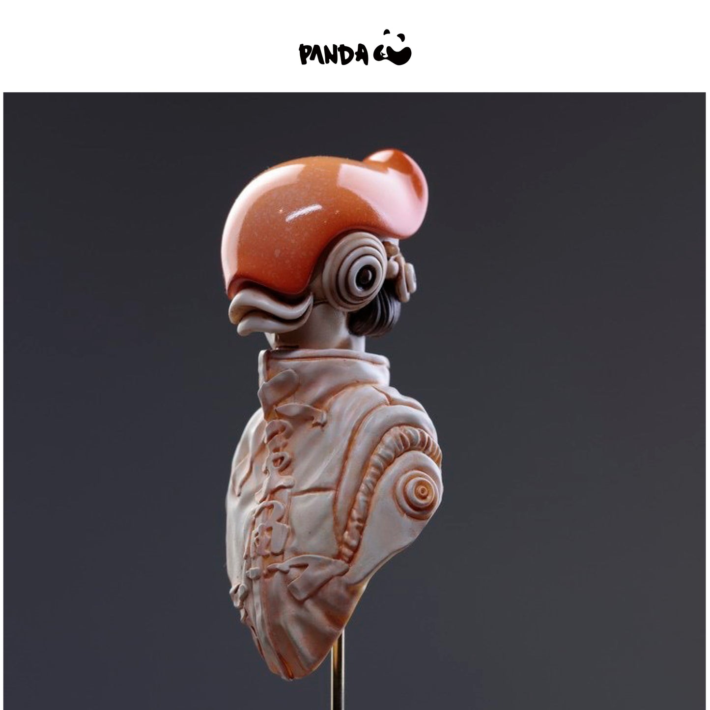Goldfish” color washed color plate art statue Masato Ohatake
