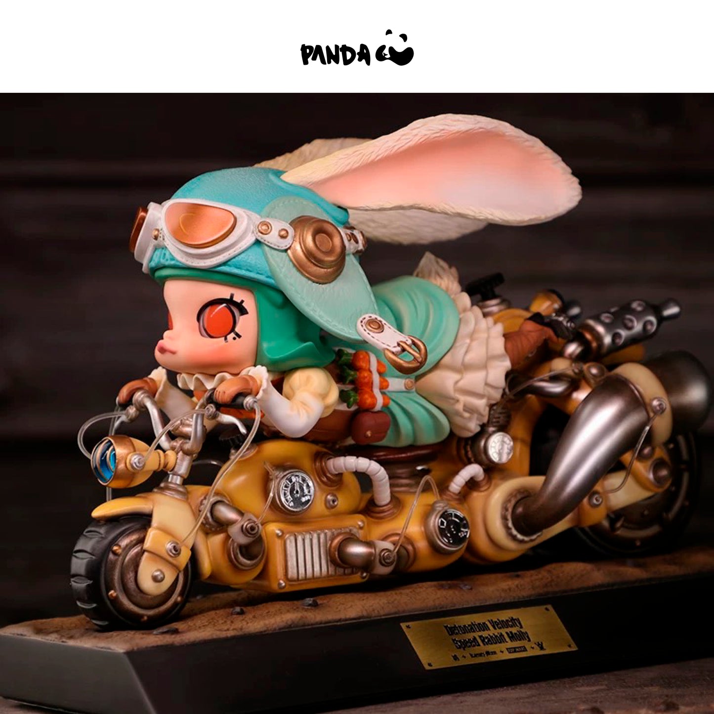 Mamma Mamma Maker+POP｜“Steampunk Bursting Speed Bunny MOLLY” V2 Molly's Play Art Statue Mitsuji Kamata