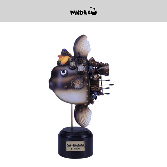 Poussin et poisson-lune volant. Poussin et la nageoire volante. Mitsuji Kamata. Quantité : 300