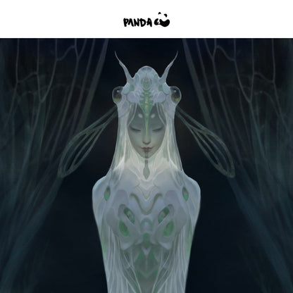 Cigale sorcière noire et blanche - Cigale sorcière blanche