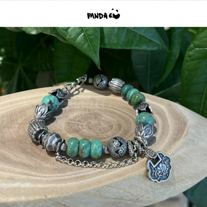 turquoise stone silver Bracelet