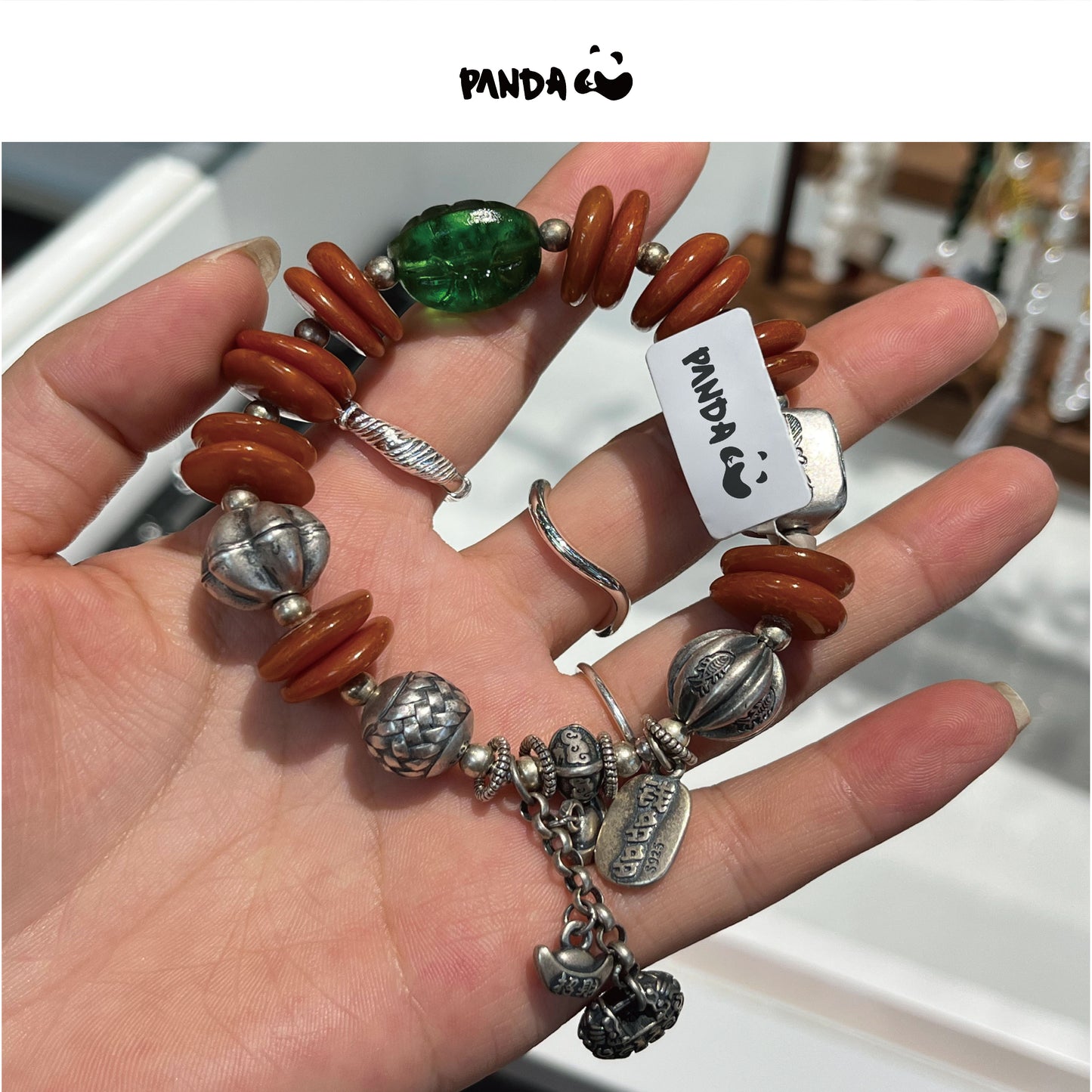 Beeswax silver Bracelet