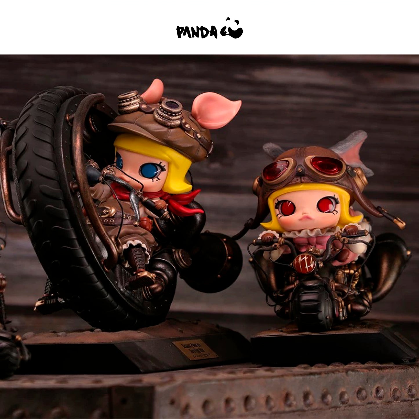 Mamma Mamma Maker+POP｜“Steampunk Unicycle Storm Piggy MOLLY” Jasmine High-end Art Statue  Mitsuji Kamata