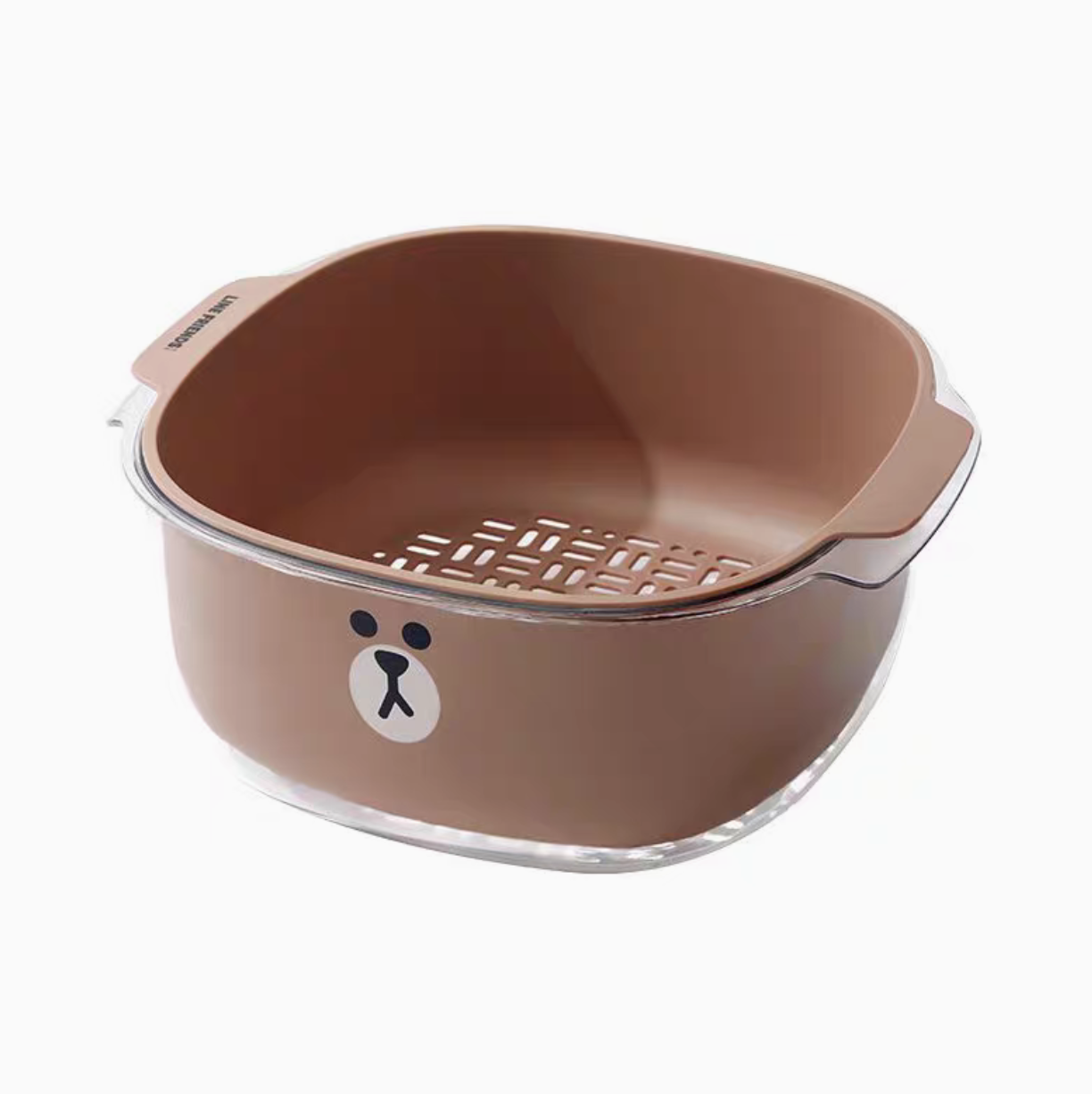LINE Kitchen Drain Storage Basket-BROWN