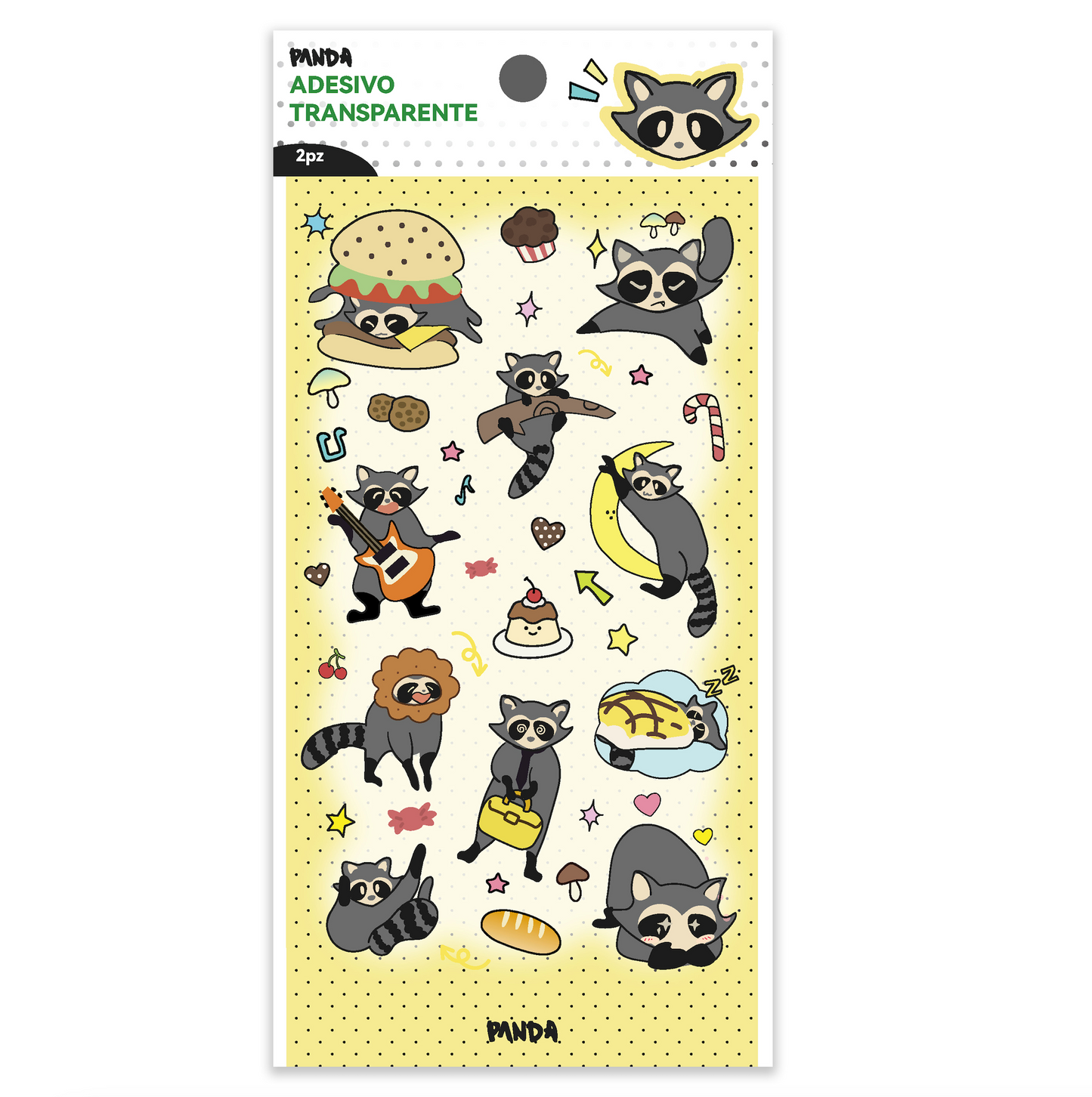 Adesivo IP del marchio PANDA  Piccolo procione