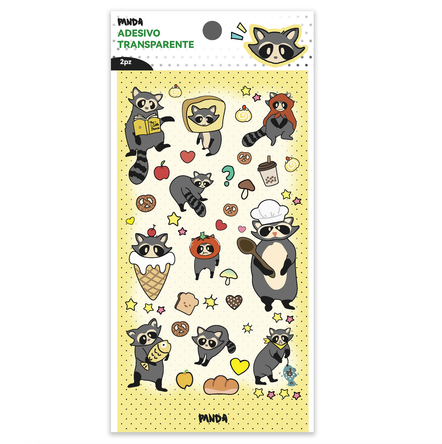 Adesivo IP del marchio PANDA  Piccolo procione