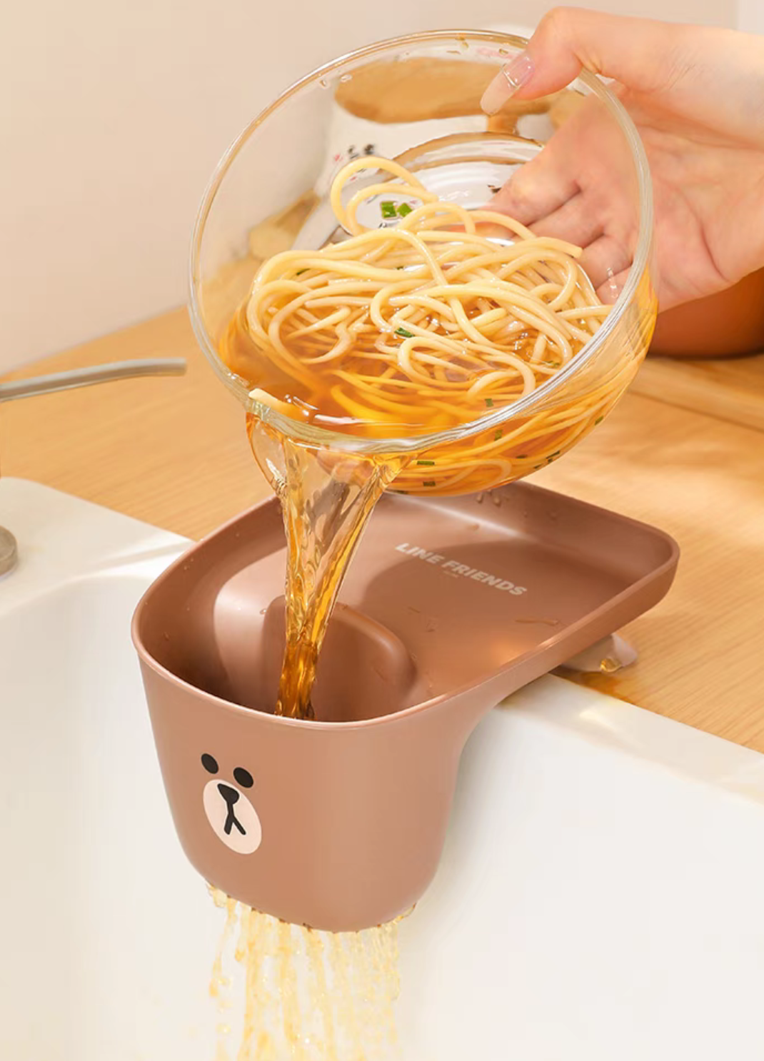 Sink Drain Storage-BROWN/SALLY