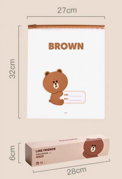 Sealed fresh-keeping bag [32*27]-BROWN model /[15*23]-CONY model/ [10*20]-SALLY model