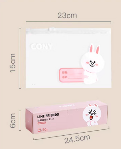 Sealed fresh-keeping bag [32*27]-BROWN model /[15*23]-CONY model/ [10*20]-SALLY model