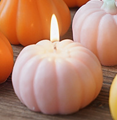 Pumpkin candle