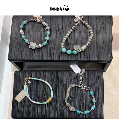 turquoise stone silver Bracelet