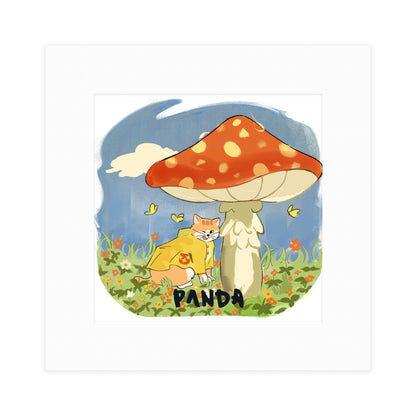 Cadre photo en carton avec illustrations d'animaux de marque Panda IP 16,7 cm x 16,7 cm