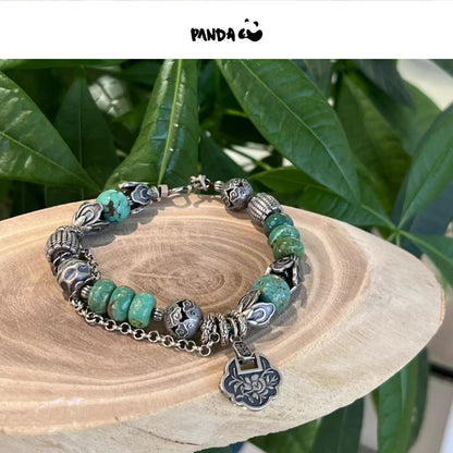 turquoise stone silver Bracelet