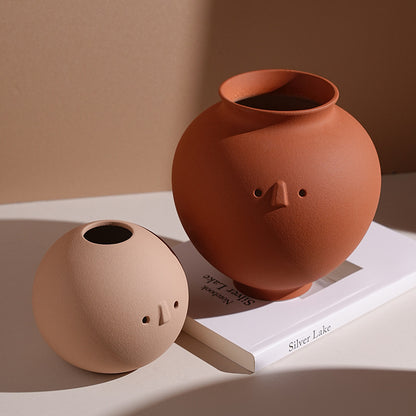Jifeng ceramic vase high-end ornaments home living room porch desktop art flower arrangement decorations