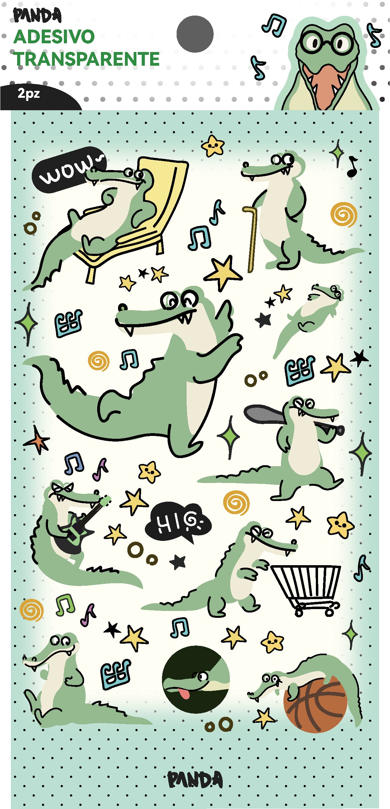 Adesivo IP del marchio PANDA  Coccodrillo