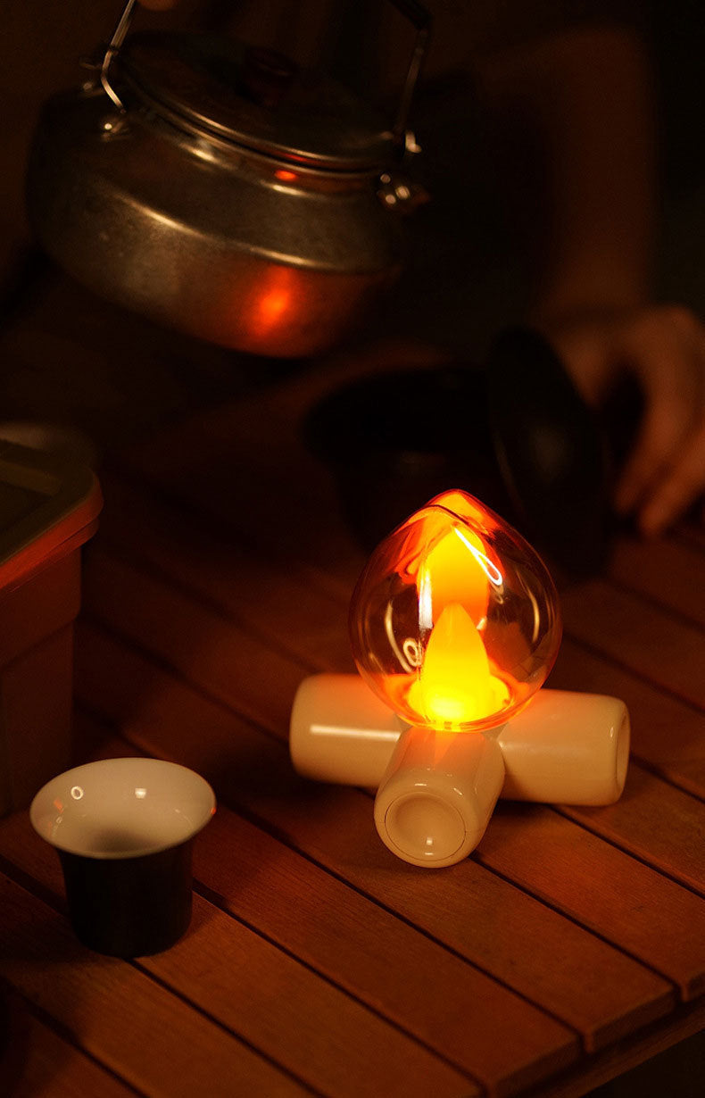 Flame table night light
