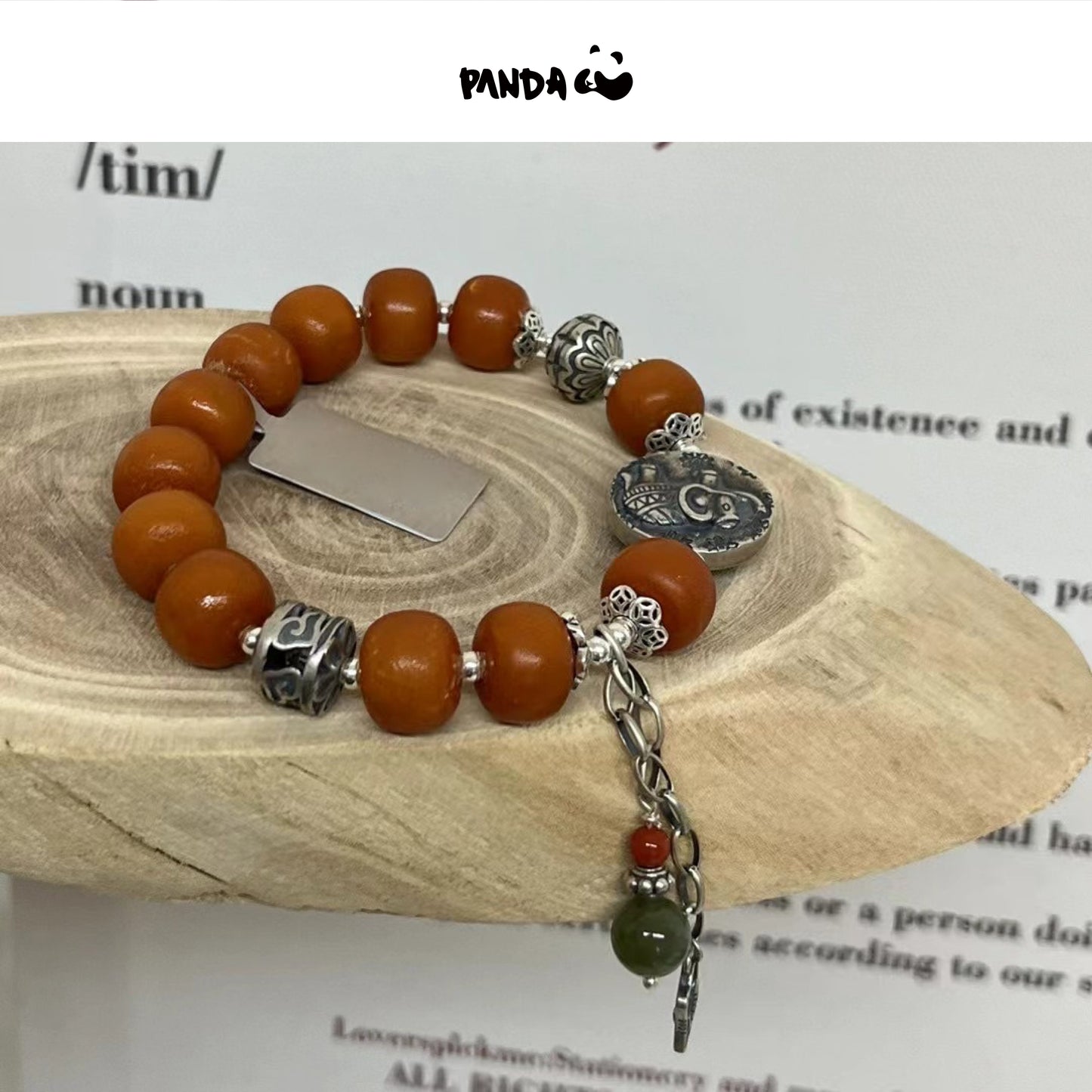 Material: beeswax; Silver; Bracelet