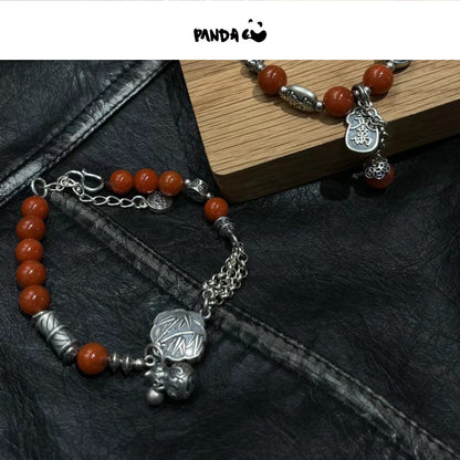 Cire d'abeille; Argent; Bracelet