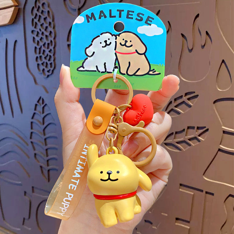 Authentic Line Puppy Sticker - Sitting Posture Brown