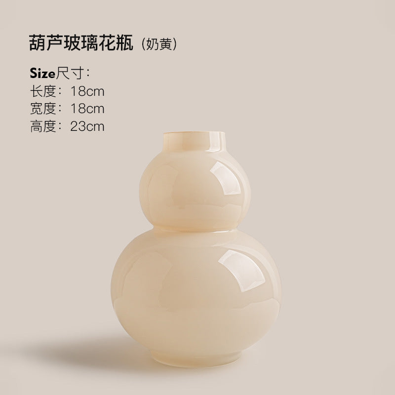 Decorazione in vaso in stile crema per soggiorno, decorazioni da tavolo con fiori idroponici in vetro di alta qualità e creatività.